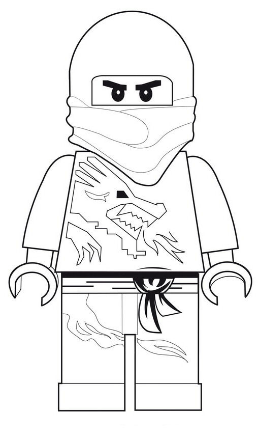 Print Lego Ninjago kleurplaat